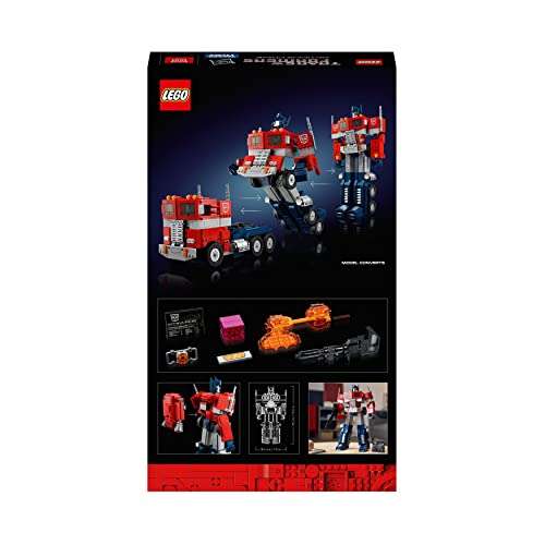 Jeu de construction Lego Icons (10302) - Optimus Prime (Via coupon)