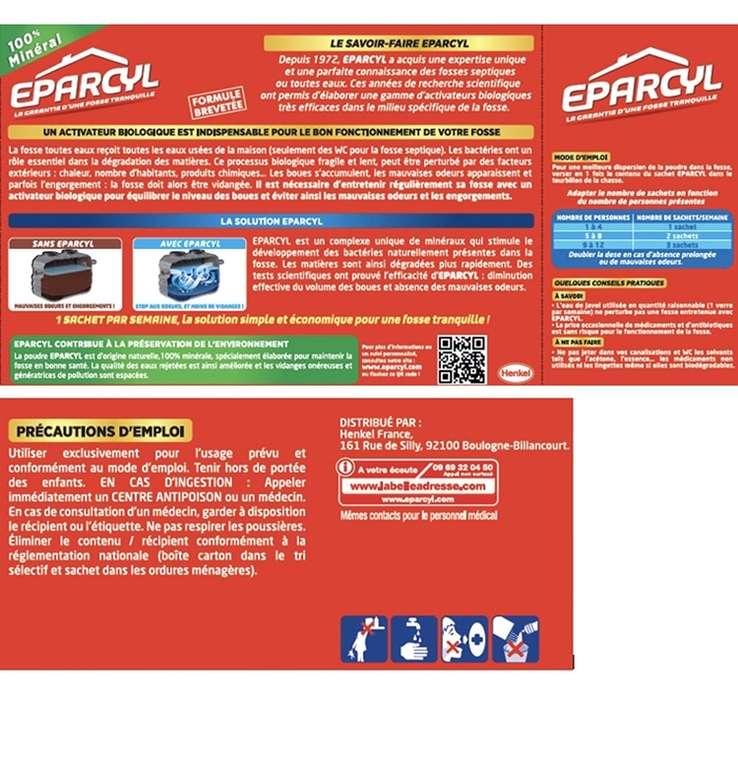 EPARCYL Activateur biologique Granules - Produit EPARCYL