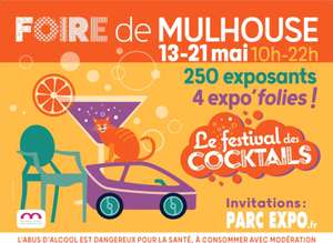 Invitations pour le 1er Week-End & Entrées Gratuites téléchargeables pour la Foire de Mulhouse (68)
