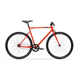 Vélo de ville Elops Single Speed 500 - Orange, Taille S (Frontaliers Belgique)
