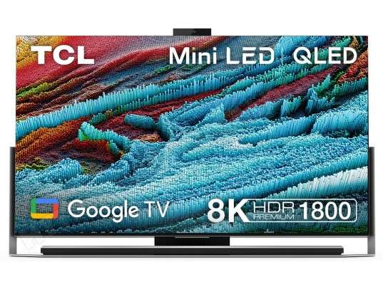 TV 85" TCL 85X925PRO - 8K UHD, OD Zero QLED, 100 Hz, Dolby Vision IQ + Atmos, Android TV (via ODR de 1500€)