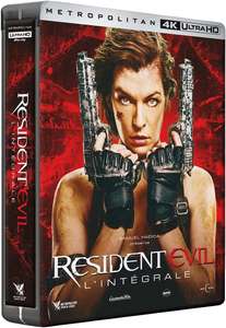 Coffret Blu-ray 4K Resident Evil - 6 Films en Steelbook Jumbo