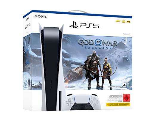 Pack Console Sony PS5 Standard - Lecteur Disque - God of War Ragnarök (dématérialisé)