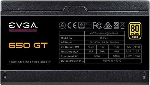 Alimentation PC Modulaire EVGA Supernova 650 GT Gold - 650W