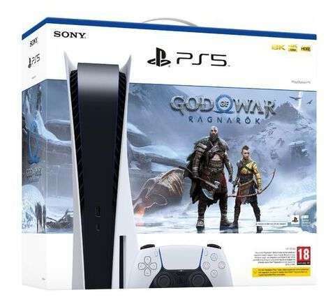 Pack Console PlayStation 5 PS5 + God of War : Ragnarok (via 50€ en bon d'achat) - Retrait dans une sélection de drive