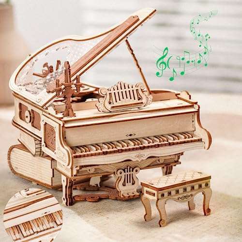 Boîte à musique en bois, 2 pièces de boîte à musique en bois, boîte à  musique en bois, boîte à musique en bois sculpté, boîte à musique Harry  Potter