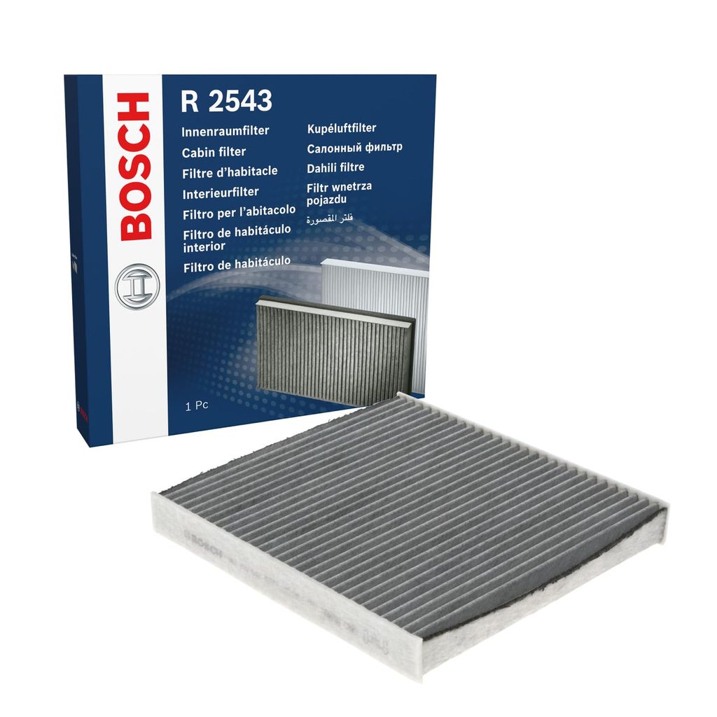Filtre d'Habitacle à Charbon Actif Bosch R2543