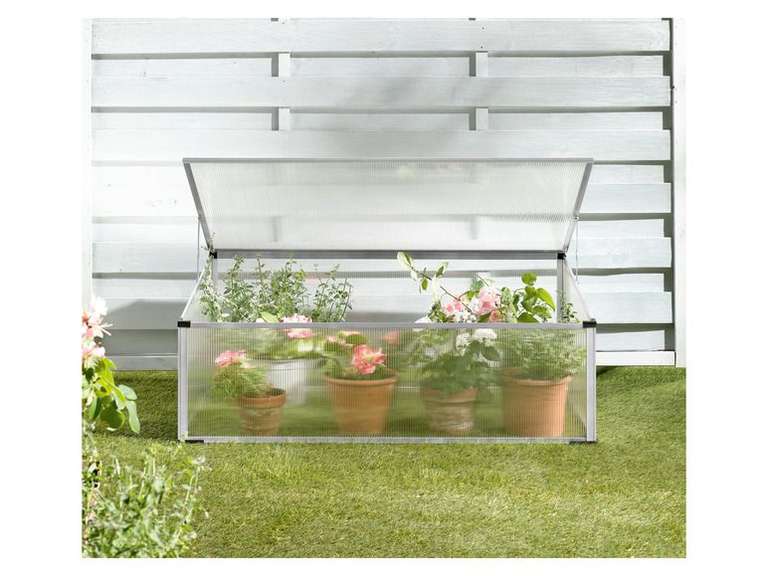 Mini-serre de jardin PARKSIDE - Aluminium, polycarbonate - 100x30/40x60cm