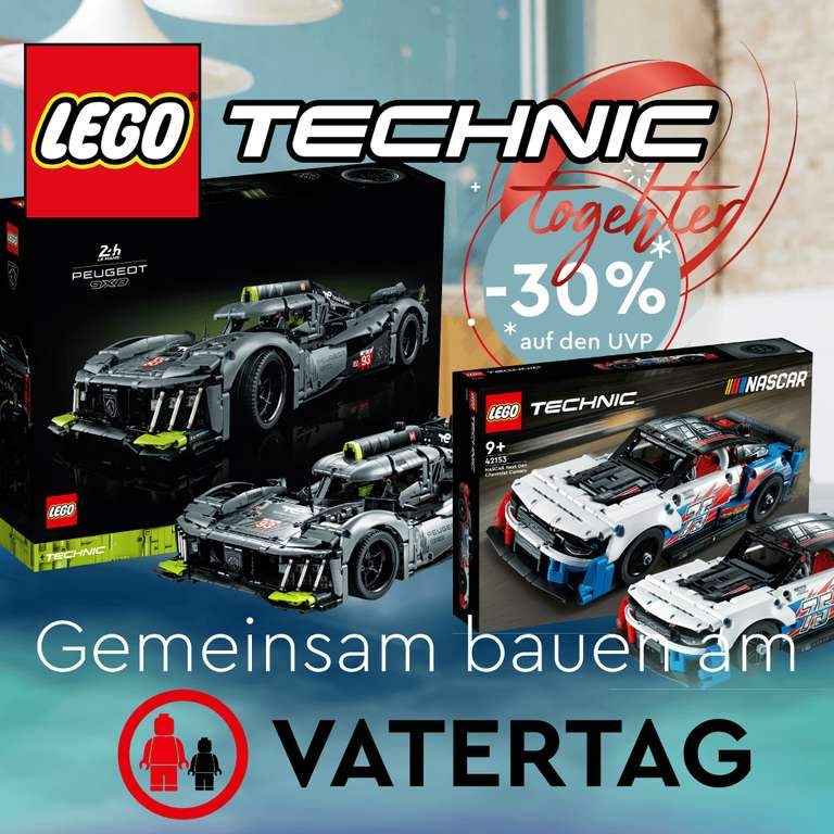 Pack Lego Technic (42153 + 42156) - Chevrolet Camaro ZL1 Nascar + Peugeot 9X8 24H du Mans Hybrid Hypercar