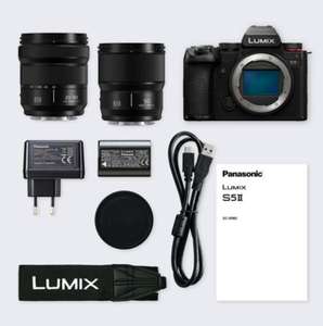 Pack Hybride Panasonic Lumix S5 Mark II + S 20-60mm f/3.5-5.6 + S 50mm f/1.8 (+220€ pour les adhérents Fnac)