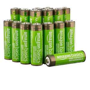 Lot 16 piles rechargeables Amazon basics