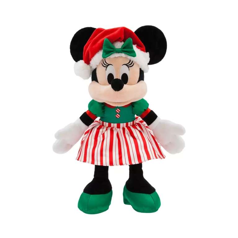 Peluche moyenne Mickey ou Minnie Noël 2023 (38cm) –