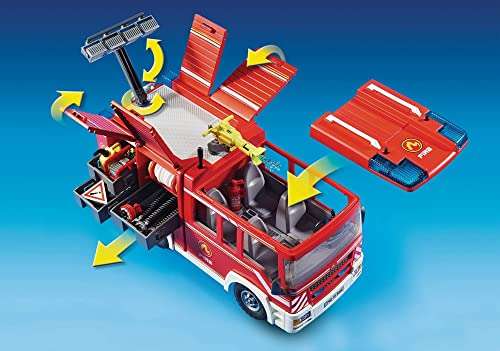 Jouet Playmobil City Action (9464) - Fourgon d'intervention des Pompiers