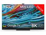 TV MiniLed/QLED 65" TCL 65X925 - 8K UHD, HDR Premium 1000, 100 Hz, Google TV, Dolby Vision IQ, FreeSync, son 2.1 Onkyo