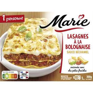 Plat cuisiné lasagnes à la bolognaise MARIE