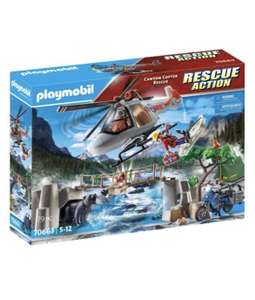Jouet Playmobil 70663 - Unités de secouristes avec hélicoptère
