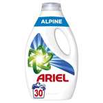 Lessive liquide Ariel alpine ou original - 30 lavages (Via 10,95€ sur la carte de fidélité)
