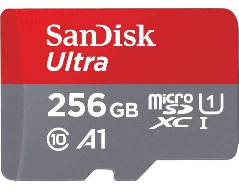Carte mémoire microSDXC SanDisk Ultra A1 - 256 Go, avec adaptateur SD