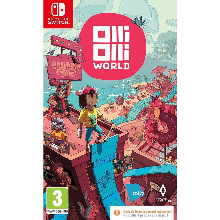 Jeu OlliOlli World sur Nintendo Switch (Code de téléchargement)