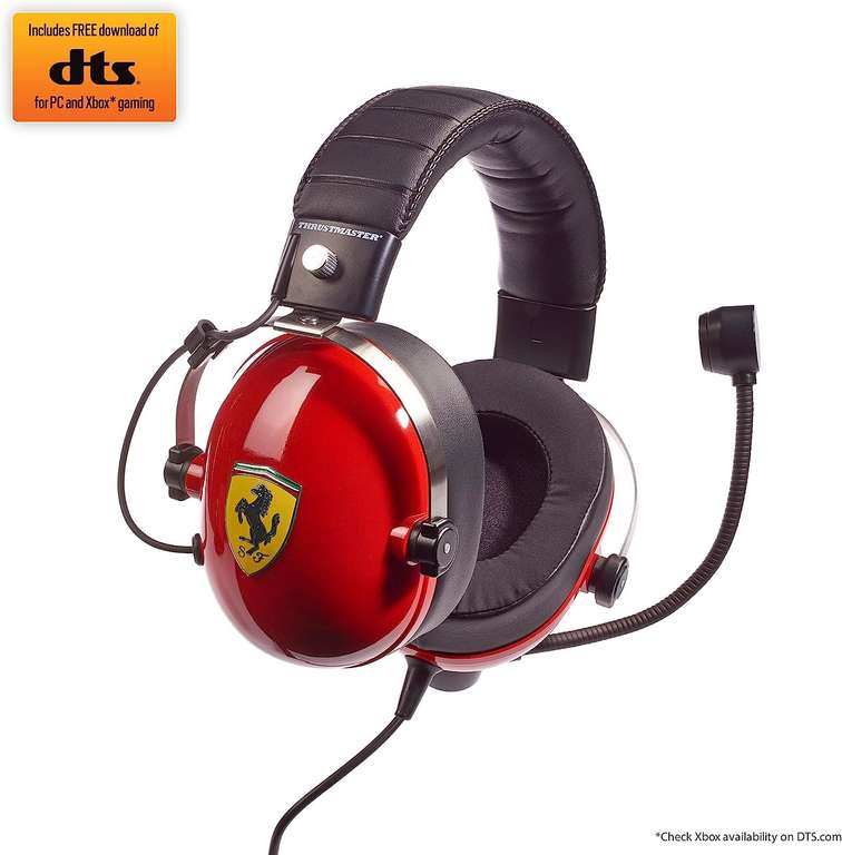 Casque-micro gamer Thrustmaster T.Racing Scuderia Ferrari Edition