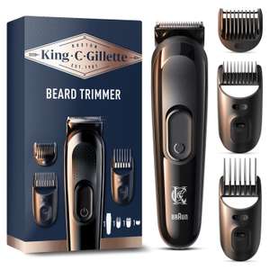 Tondeuse à barbe King C Gillette Beard Trimmer (via 17,43€ sur carte fidélité et ODR 8,47€)