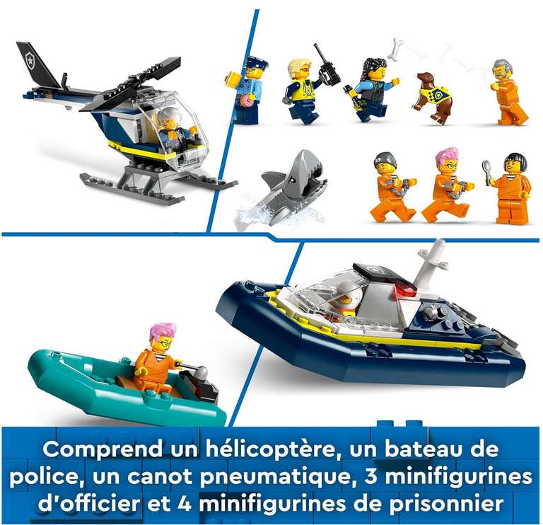 Jeu de construction Lego City La Prison de la Police en Haute Mer - 60419