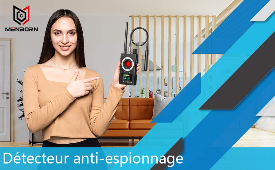 Détecteur D'Espions Menborn K18 - 4 En 1 : Micros, Caméras, GPS, Bugs - Pour Bureau, Domicile, Hôtel