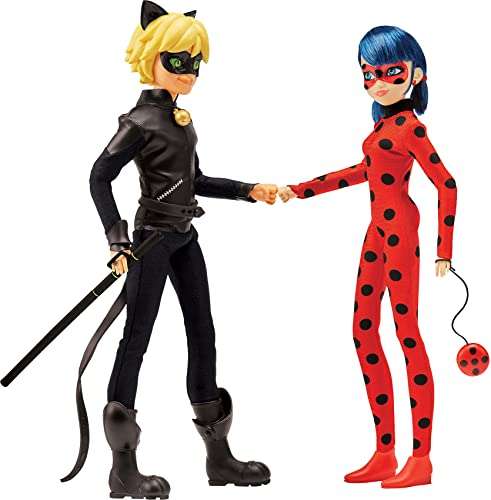 Bandai miraculous ladybug - mini-poupée 12 cm : chat noir et son équipement  BANDAI Pas Cher 