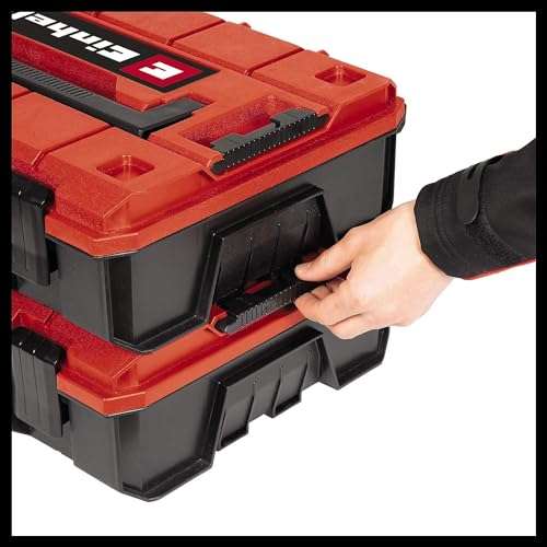 Mallette à outil Einhell E-Case S (System Box) - Etanche, Empilable, Inserts mousse, 44 x 32 x 13 cm