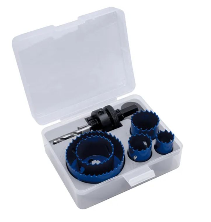 Lot de scies cloches Dexter (68 / 44 / 35 / 28 / 22 mm) — promo Maison
