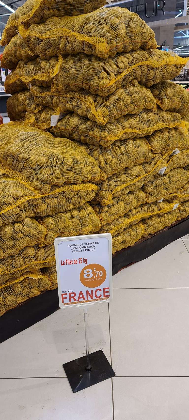 Sac de Pommes de terre 25kg - Belfort (90)