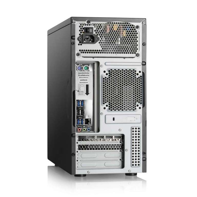 PC fixe CSL Sprint 5675 - Ryzen 5 5500, RX 7600 XT (16 Go), 16 Go Ram, 1 To SSD, Alim 500W, sans OS