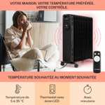 Radiateur à Bain d'Huile Mobile Klarstein à Faible Consommation d'Energie et Silencieux - 2.5kw, avec Thermostat (via Vendeur Tiers)