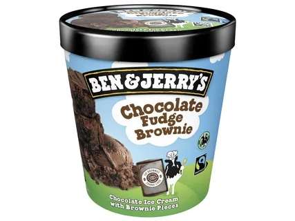 Lot de 3 pots de crème glacée Ben & Jerry's Chocolate Fudge Brownie (3x408g)