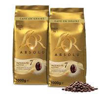 Lot de 2 paquets d'1kg de café en grains L’Or - Différentes variétés (via bon d'achat 10€)