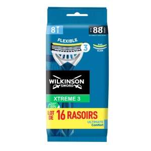 Lot de 16 rasoirs WILKINSON Xtreme 3 ultimate comfort (Via 13.56€ sur la carte fidélité)