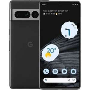 Smartphone 6.3" Google Pixel 7 5G - 8 Go/128 Go, Version US - Noir (Vendeur tiers)