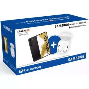 Smartphone Samsung S22 5G + Galaxy buds2pro (via ODR de 100€)