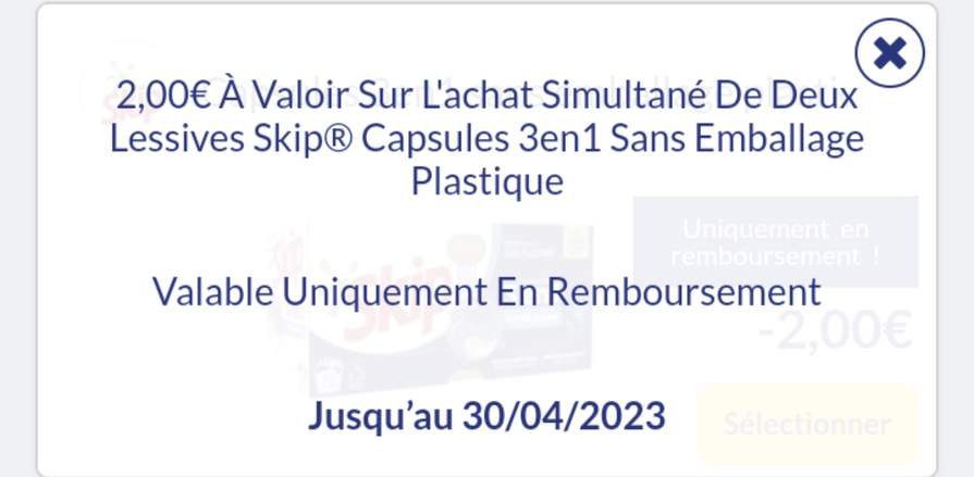 Paquet de 38 capsules de Lessive Pods Skip (via 9.77€ fidélité
