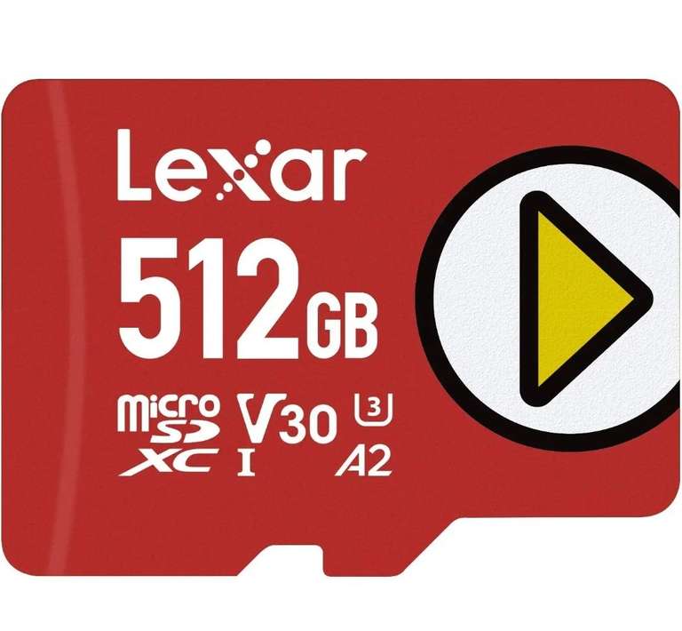 Carte mémoire micro SDXC Lexar Play (LMSPLAY512G-BNNAG) - 512 Go