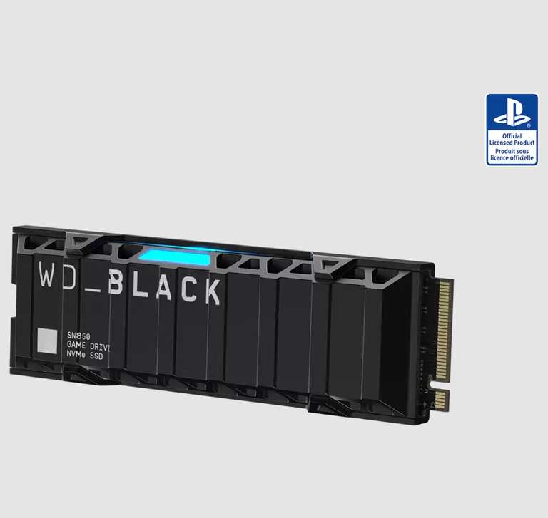 SSD NVMe interne M.2 WD_BLACK SN850 (WDBBKW0020BBK-WRSN) pour PS5 - 2To