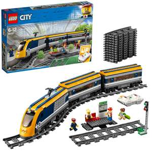 LEGO City 60197 - Le Train de Passagers Télécommandé - locomotive motorisée bluetooth, avec rails (69,49€ si paiement VISA avec code promo)