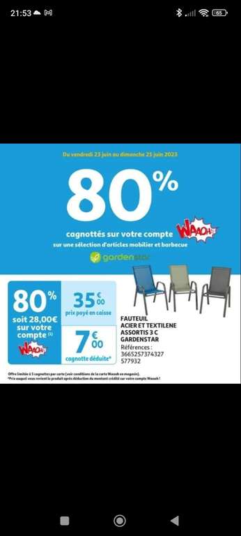 80% de Remise Fidélité sur une Sélection d'Articles Mobilier et barbecue - Saint-Martin-Boulogne (62)