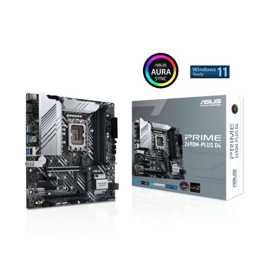 Carte mère Asus Prime Z690M-Plus - DDR4, LGA 1700