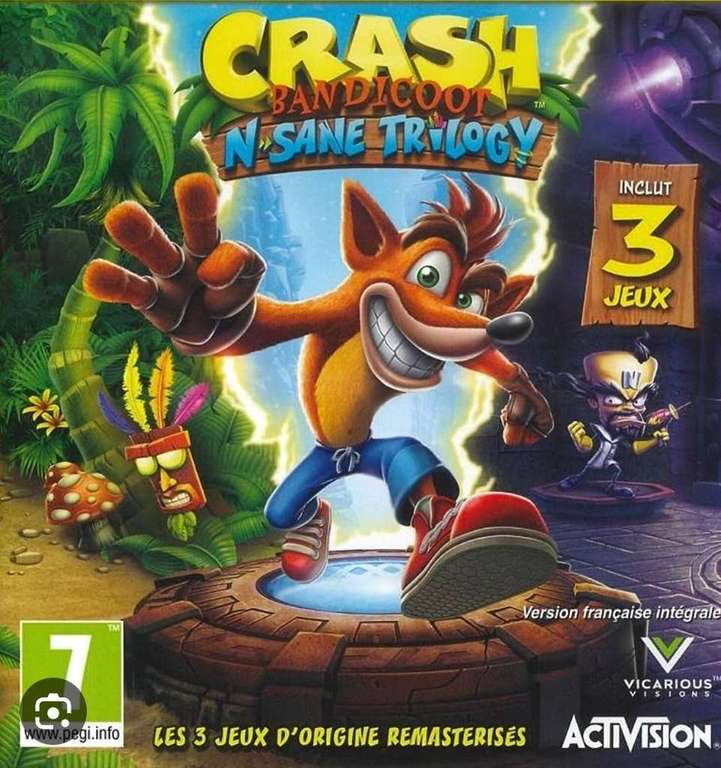 Crash Bandicoot N. Sane Trilogy sur Nintendo Switch (Dématérialisé)