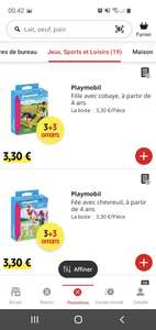 3 Figurines Playmobil achetées parmi une sélection = 3 supplémentaires offertes - Intermarché Cestas (33)