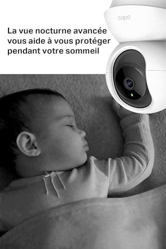 Caméra Surveillance WiFi intérieure Tapo 2K(3MP) Tapo C210 2 Pack,Détection de personne,Audio Bidirectionnel,Compatible avec Alexa et Google