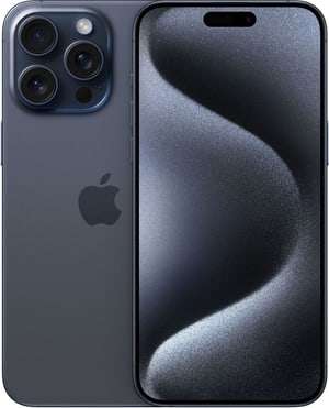 Smartphone 6.7" Apple iPhone 15 Pro Max - 256 Go - Titane noir/bleu (Frontaliers Suisse)