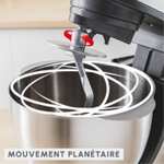 Robot Pâtissier Moulinex Bake Essential - Bol 4.8 L, 800 W, Noir (QA160110)