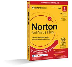 Licence de 12 Mois Antivirus Norton Plus 2022 - 1 Appareil, Sauvegarde cloud pour PC/Mac